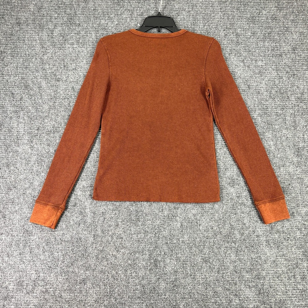 American Eagle Maine Thermal Shirt Womens M Gorpcore Cabin Core Waffle Knit Top - Picture 5 of 10